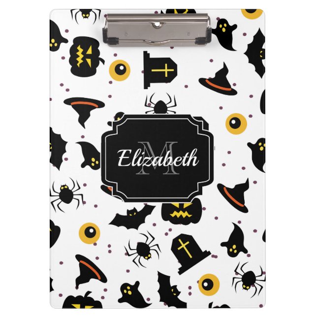 Halloween Pattern Clipboard (Front)
