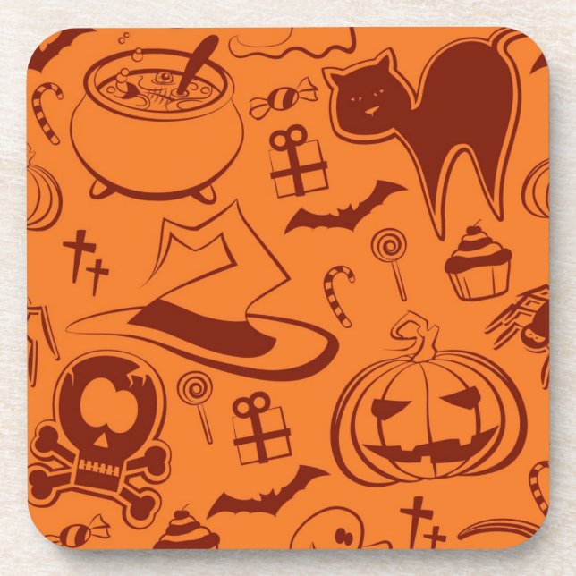 Halloween pattern coaster (Front)