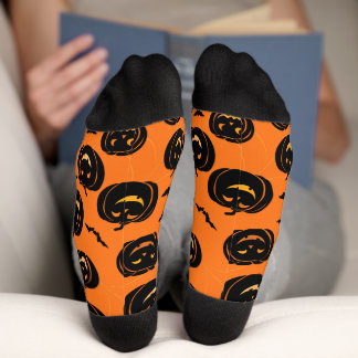 "Halloween" Pattern Crew Socks