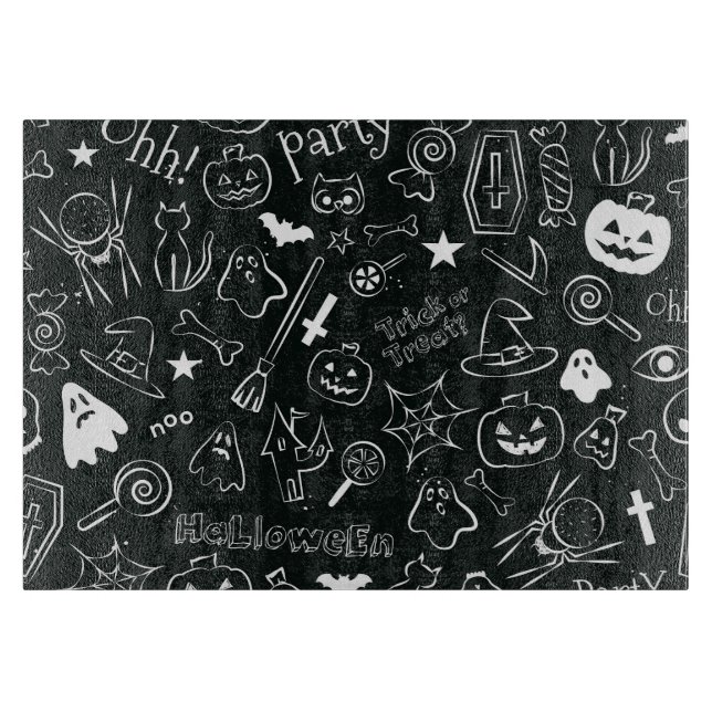 Halloween Pattern Cutting Board (Front)