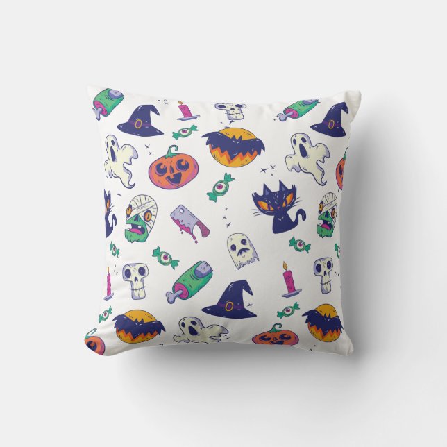 Halloween pattern decoration cushion (Front)