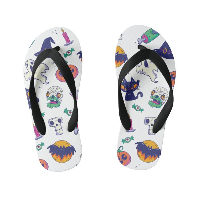 Halloween pattern decoration kid's thongs (Footbed)