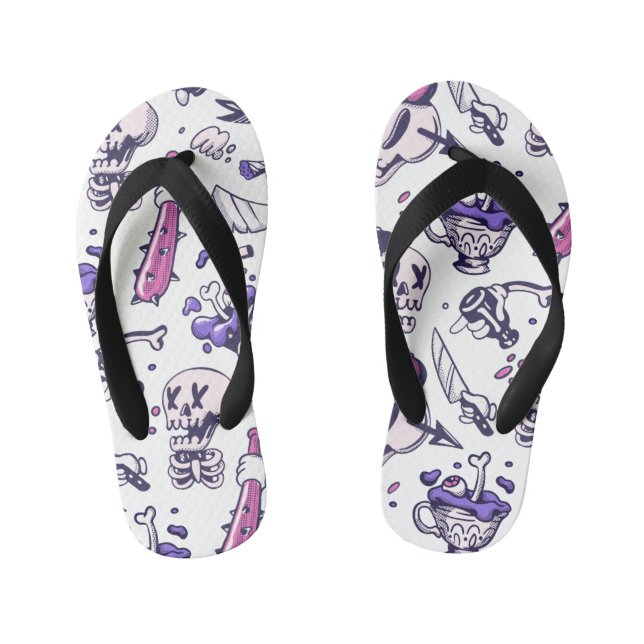 Halloween pattern decoration kid's thongs (Footbed)