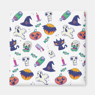 Halloween pattern decoration magnet