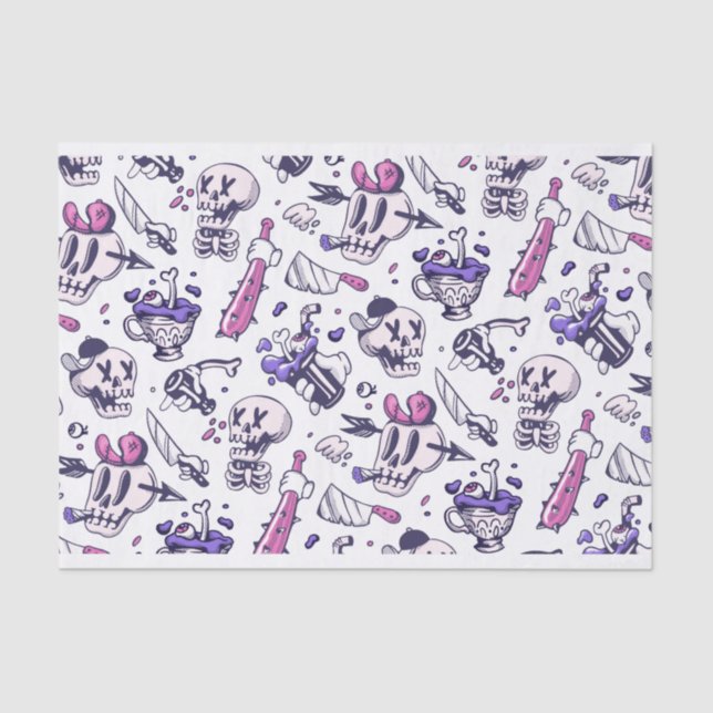 Halloween pattern decoration tissue paper (Front)