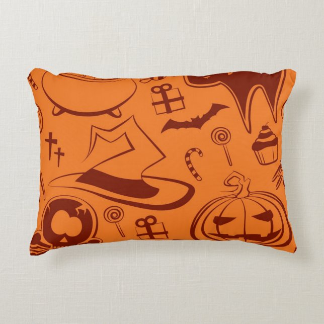 Halloween pattern decorative cushion (Front)