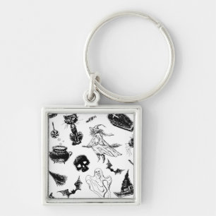 Halloween pattern design key ring