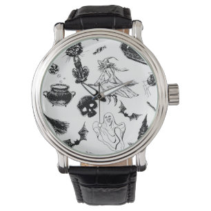 Halloween pattern design watch