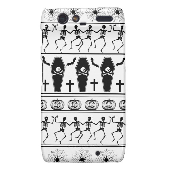 Halloween pattern droid RAZR cases