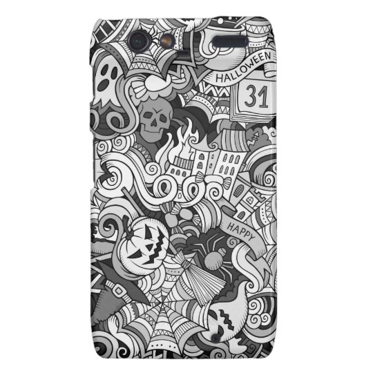 Halloween pattern droid RAZR cover