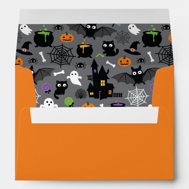 Halloween Pattern Envelope (Back (Bottom))