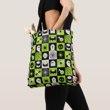 HALLOWEEN - Pattern - Icons Black Green