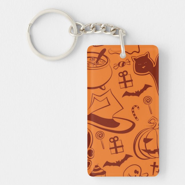 Halloween pattern key ring (Front)
