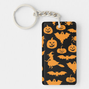 Halloween pattern key ring