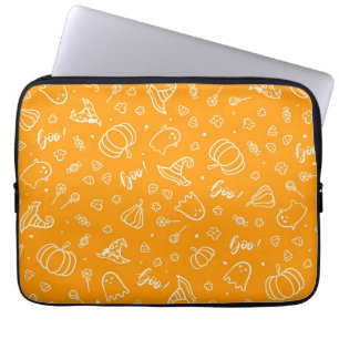 Halloween pattern laptop sleeve