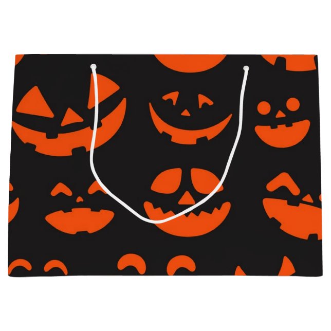 Halloween pattern large gift bag (Front)