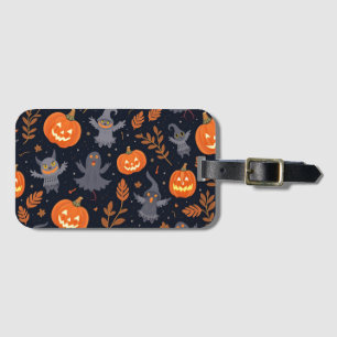 Halloween Pattern Luggage Tag