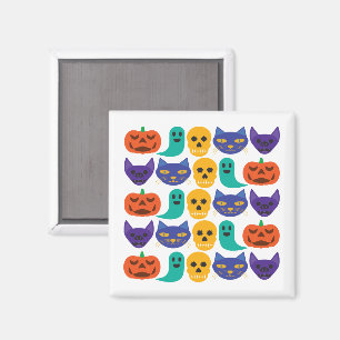 Halloween Pattern Magnet
