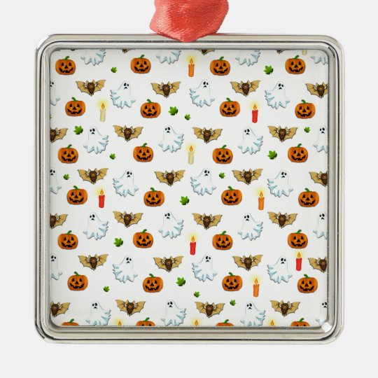 Halloween pattern metal ornament
