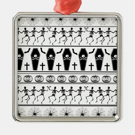 Halloween pattern metal ornament
