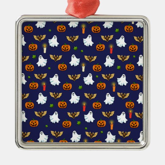 Halloween pattern metal ornament