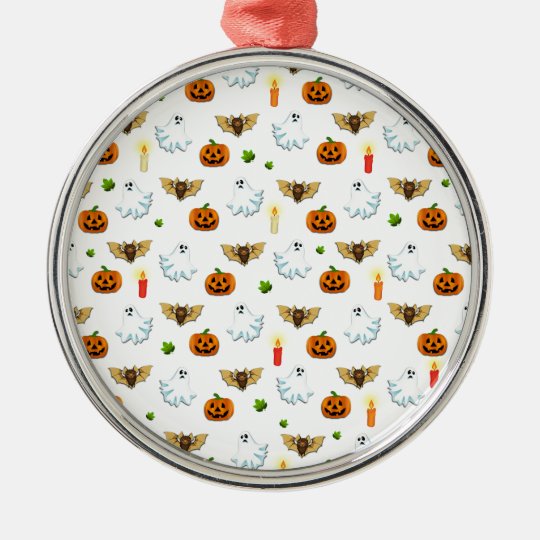 Halloween pattern metal ornament