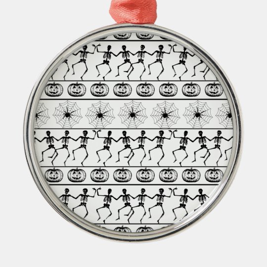 Halloween pattern metal ornament