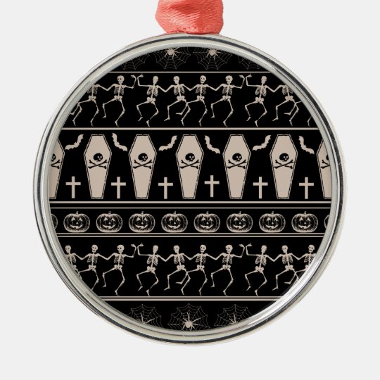 Halloween pattern metal ornament