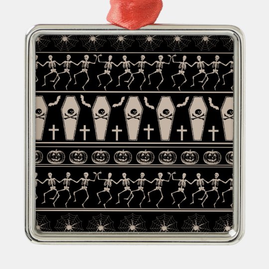 Halloween pattern metal ornament