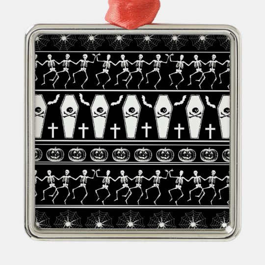Halloween pattern metal ornament