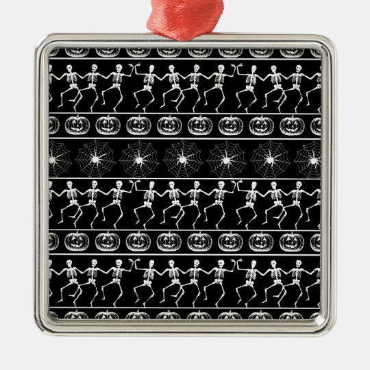 Halloween pattern metal ornament