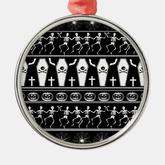 Halloween pattern metal ornament