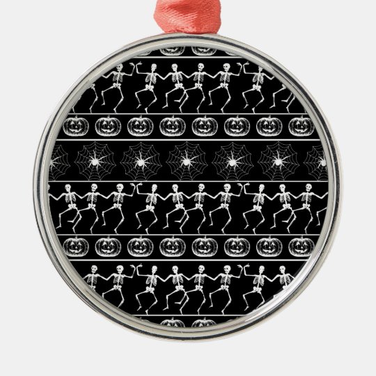 Halloween pattern metal ornament