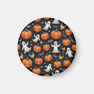halloween pattern mirror magnet