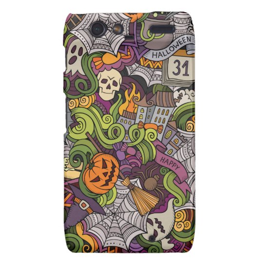 Halloween pattern motorola droid RAZR cover