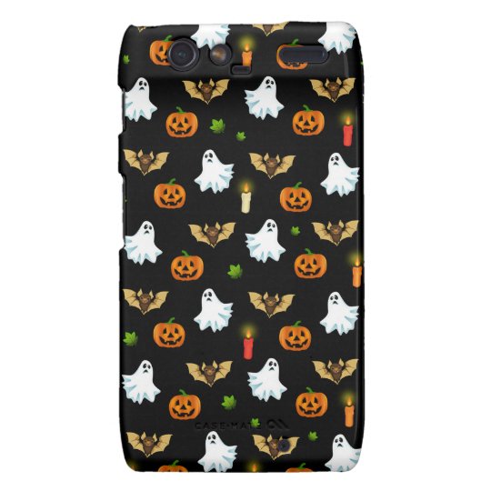 Halloween pattern motorola droid RAZR cover