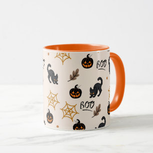 Halloween pattern mug