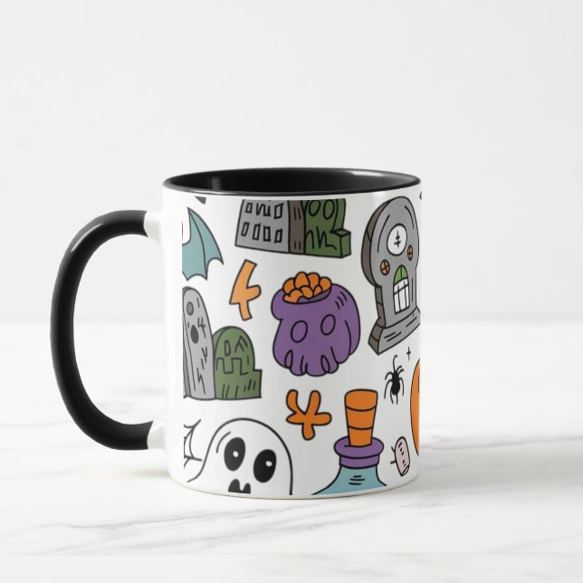 Halloween pattern  mug (Left)