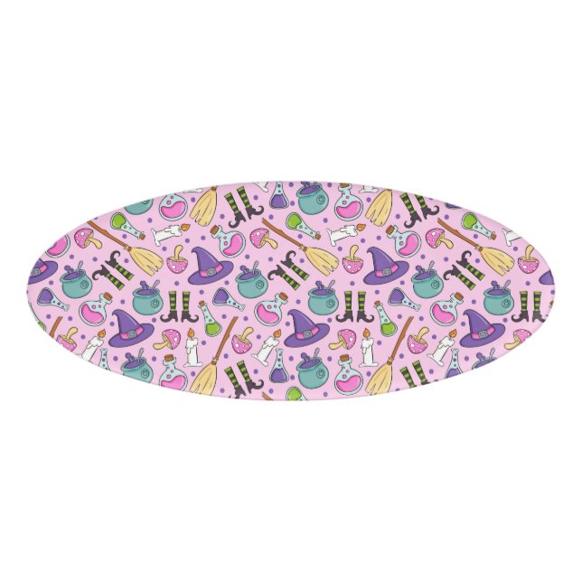 Halloween Pattern Name Tag (Front)