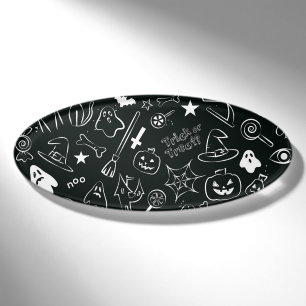 Halloween Pattern Name Tag