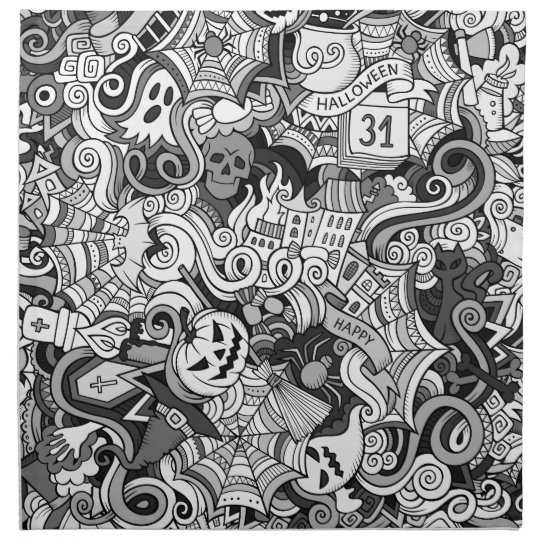 Halloween pattern napkin
