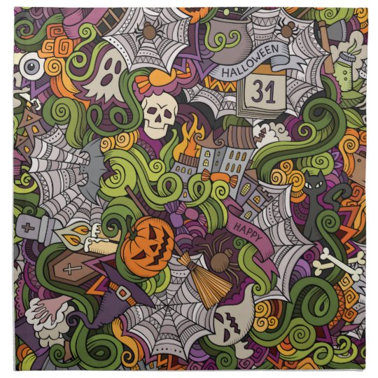 Halloween pattern napkin