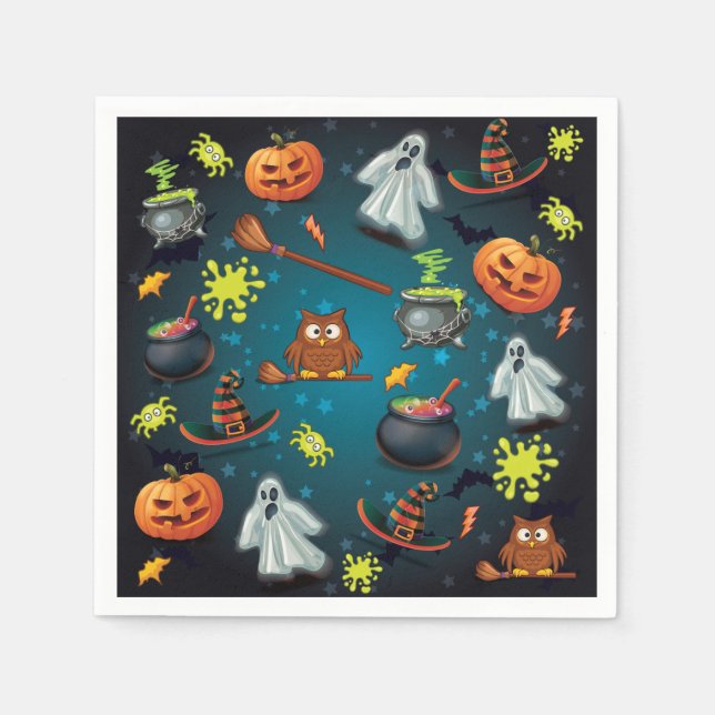 Halloween pattern napkin (Front)