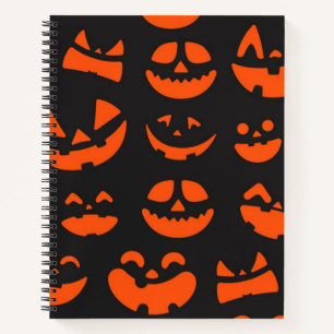 Halloween pattern notebook