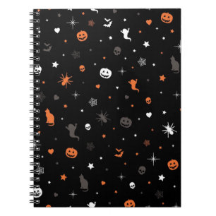 Halloween pattern notebook