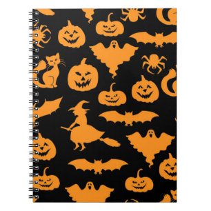 Halloween pattern notebook