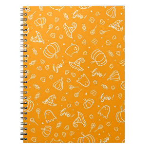 Halloween pattern notebook
