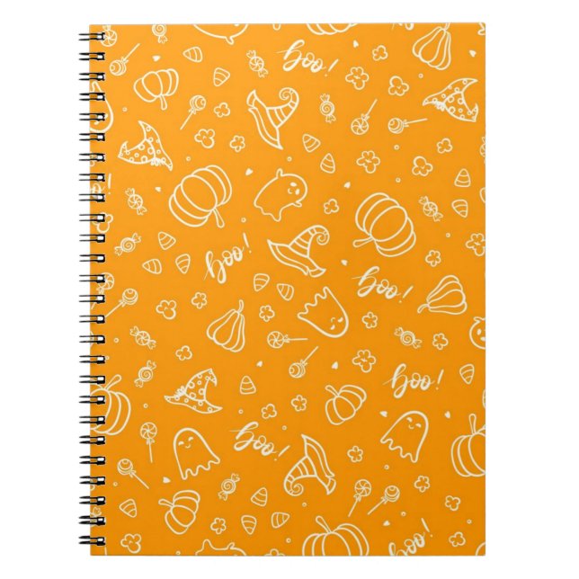Halloween pattern notebook (Front)