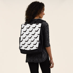 Halloween, Pattern Of Bats, Trick Or Treat, Boo Backpack