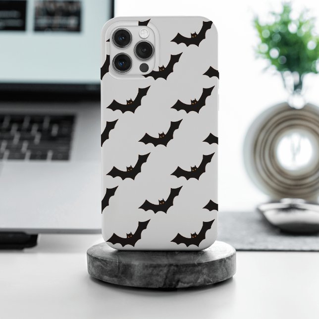 Halloween, Pattern Of Bats, Trick Or Treat, Boo iPhone Case (Creator Uploaded)